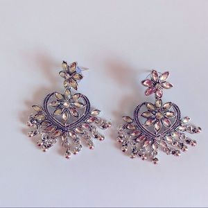 NEW bohemian silver dangling earrings